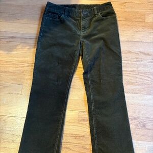 JCrew 2P dark olive corduroy favorite fit pants